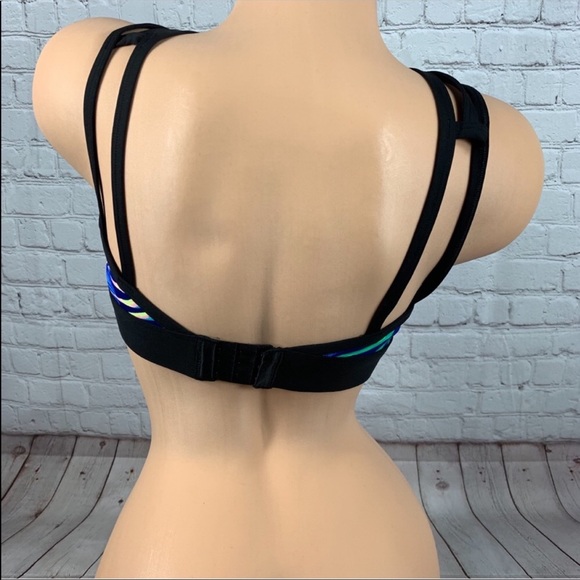 VS Pink Ultimate Logo Sports Bra Tropical - Picture 3 of 4